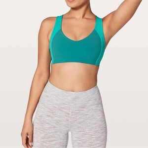 Lululemon Sweat Times Bra Spirit Green / Eucalyptus